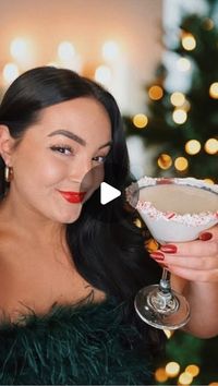 Kerra Lynn Looks on Instagram: "Save these recipes for Christmas! ❤️✨

Sugar Cookie:
* 2 ounces Vanilla Vodka
* 1 ½  ounces Baileys Irish Cream
* 1 ounce Amaretto
* ½ ounce Half and Half
* Vanilla Icing
* Christmas sprinkles

Candy Cane 
* 2 oz vodka
* 1 oz peppermint schnapps
* 2 oz white chocolate liqueur
* Crushed candy canes for rim

#cocktails #christmas #partyinspo #hosting #recipe #martini #holidayseason #partyideas #sugarcookiemartini #candycane"