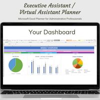 Looking for a reliable and efficient way to stay organized and on top of your executive assistant / virtual assistant duties? Look no further than this Microsoft Excel Executive / Virtual Assistant Weekly Planner Template! This easy-to-use template has been thoughtfully designed with executive / virtual assistants in mind, and includes all the essential features you need to manage your tasks and responsibilities with ease. With a simple yet effective layout, this template allows you to input your tasks and deadlines for each day of the week, and also includes sections for notes and reminders. Plus, with its user-friendly interface, you can easily customize and adjust the template to meet your unique needs and preferences. Simply edit the spreadsheet with your own departments / clients and