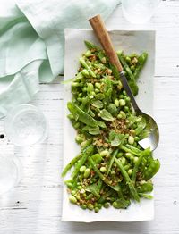 Breadcrumbs with lime and mint add freshness and flair to spring veggies.