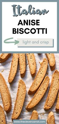 These sweet and crunchy anise biscotti will transport you to Italy in just one bite! I love that you can make these cookies in advance (they freeze beautifully) to enjoy anytime, anywhere.