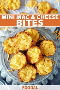 There’s nothing like the comforting warmth of tasty mini mac and cheese bites fresh out of the oven. The dish that you grew up with is turned into a homemade masterpiece that you can hold in the palm of your hand, perfect for parties and gatherings as an appetizer or a snack. #partyappetizers #macandcheese #foodal