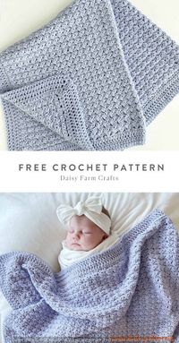 easy crochet baby blanket-cute crochet patterns for beginners