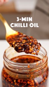 Easy 3-minute chilli oil 🌶️