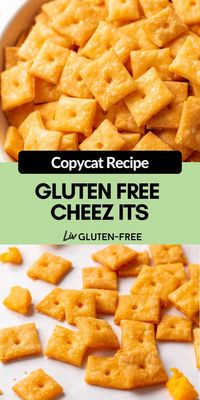 These gluten-free Cheez Its taste just like the original you loved! Crunchy, buttery, salty and packed with cheddar flavour, these 5-ingredient homemade crackers are an easy and delicious snack.