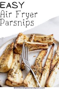 Ready in just 15 minutes, Air Fryer Parsnips are your new favorite vegetable side dish! Sweet and soft on the inside and crispy on the outside, parsnips are a great healthy alternative to fries. Perfect with dinner or as a snack to share.