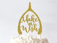 Fall Birthday Cake Topper Happy Thanksgiving Friendsgiving Make a Wish Autumn October November Party Funny Wishbone Glitter Pick Fun Unique by FlyingOwlStudio on Etsy