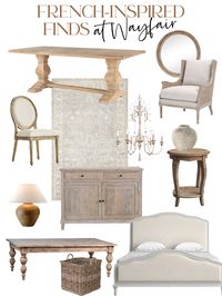 Looking for French style furniture and decor and coming up empty handed? We're sharing tons of fabulous French farmhouse finds at Wayfair!