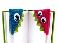 Needlepoint Monster Bookmark Photo Tutorial - plastic canvas crafts