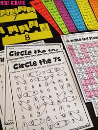 Circle the Sums is an awesome fact fluency activity where students look at their number being practiced and circle the numbers that make it - lots of great ideas on this post!! Click to read!