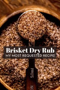 This is the best Brisket Dry Rub and it’s only made with 5 simple spices! The smoky and savory spice blend creates a beautiful crust (“bark”) around the outside while infusing a symphony of mouthwatering flavors into every bite of brisket! // recipe // Texas