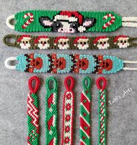 -These Christmas themed friendship bracelets are popular gifts to your teacher, colleague, friends or family. However bear in mind these are not toys and can be unsafe for babies and small children. -The purpose of these bracelets, as well as being fun, is to reinforce people's relationships with each other and to take the dimension of love to the next level. Increase your value in their eyes by gifting these christmas friendship bracelets to your loved ones. -All bracelets are 100% handmade and