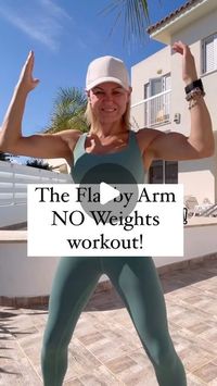 Cara Metz | The Flabby Arm No Weights Workout! 🔥  Are you a beginner or don’t have any hand weights but still want to tone your arms? Try this! ... | Instagram