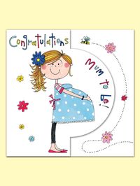 Congratulations Mum to Be Greeting Card from Rachel Ellen Designs