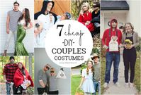 Are you looking for creative couples Halloween costume ideas? Loving these 7 easy to put together couples costumes! They are guaranteed to win you first place at the couple Halloween party! #couplescostumes #adulthalloweenparty #couplecostumes