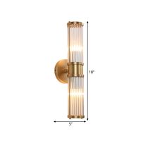 Size: 5 to 9 Inch Color: Gold Voltage: 220V-240V 110V-120V Number of Lights: 2 1 Fixture Type: Wall Lamp Material: Metal Style: Industrial Light Type: LED Power Source: Direct Wired Electric Shade Material: Crystal Feature: Indoor Fixture Height: 15 to 19 Inch 10 to 14 Inch Height: 18" 10" Shade Width: 5" Bulb Included: No Bulb Base: G9