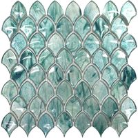 Majeste 0.5" x 2" Glass Fish Scale Mosaic Wall & Floor Tile