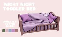 A sweet, lived in bed for Toddlers! Sims 4 CC