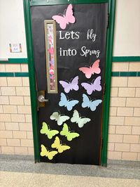 Spring classroom door decoration