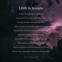 #lilith #darkmoon #scorpio #astrology #birthchart #knowthyself