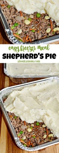 This freezer-friendly Shepherd's Pie recipe is affordable and easy-to-prepare. It's a great make-ahead freezer meal that the whole family will enjoy. You seriously can't go wrong with this easy meat and potatoes dish.