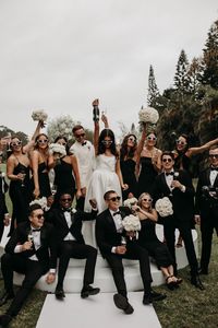 Aleena lena bridal gown, south africa, wedding , sunglasses, champagne, white roses