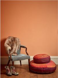 Dutch Orange from Edward Bulmer Natural Paint is a coral pinky orange that is warm and striking. Perfect for Autumn days, but cooling too in the warmer months. A win win colour.