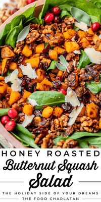 Honey Roasted Butternut Squash Salad from The Food Charlatan