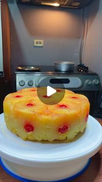 Joshua Greene® on Instagram: "Pineapple upside down cake 🎂 

1 pack of yellow cake mix
1 cup shandy Carib colada 
1/2 cup melted butter / vegetable oil
3 eggs

For topping:
1/2 cup sugar 
1/3 cup melted butter 
 10 pineapple slices
15 cherries 

#Explore #reels #foodie #foodporn"