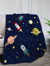 Multicolor Cartoon   Polyester Cartoon Blankets Embellished   Bedding