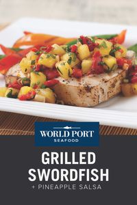 You will love this grilled swordfish steak with homemade pineapple ginger salsa. A delicious seafood dinner recipe with a Polynesian flair, ready in under 25 minutes.