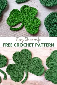 Turn your luck around this St. Patrick's Day by crafting your own crocheted shamrocks. Our free, fun, and speedy shamrock crochet pattern is here to help you avoid the pinch. Crafted from three little heart shapes, it's the cutest shamrock you'll ever create.