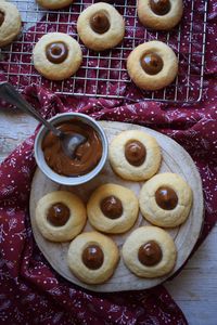 Dulce de Leche Thumbprint Cookies - Julia's Cuisine