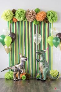 Dinosaur Birthday Party Decorations for boys. In order to build up sense of ritual, celebrating birthday with a wonderful birthday party from one year old. Hope you guys could get inspired from this gallery.