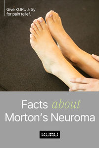 🦶 Morton’s neuroma is a painful condition that affects the ball of your foot. Several studies have shown that a combination of roomier, more comfortable shoes or custom shoe inserts along with rest can provide relief in over 80 percent of people with Morton’s Neuroma. Give KURU a try for pain relief.