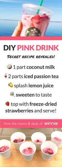 The 'Pink Drink' is rumored to be the 2018 equivalent of a lactation cookie. Now there's a way for breastfeeding parents to make it at home. Get the scoop on #Winnie. #breastfeeding #lactationrecipes #copycatrecipe #starbucks