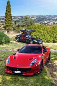 Ferrari F12 TDF x Mercedes-Benz SLS AMG