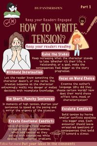 How to Write Tension for keeping your readers engaged in your novel |writer storytelling tips. How to Write Tension That Keeps Readers Hooked ⚡📖 Learn the art of writing tension-filled scenes that keep your readers on the edge of their seats. Discover tips on building suspense, raising stakes, and creating emotional intensity in your story. Perfect for writers of thrillers, romance, fantasy, and more—these techniques will help you master pacing and conflict to craft gripping narratives. Elevate your storytelling with powerful tension! #WritingTension #WritingTips #SuspenseWriting #CreativeWriting #Storytelling