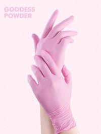 20pcs, Pink Disposable Nitrile Gloves, Latex-Free Rubber-Free Gloves, Durable Household Cleaning Gloves, Waterproof Gloves Suitable For Kitchens, Barbecues, Gardening, Cleaning, Hair Dyeing, Beauty Salons, Household Gadgets Pink    PVC     Kitchen & Dining, size features are:Bust: ,Length: ,Sleeve Length: