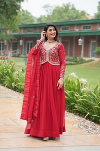 Order #Faux Blooming Gown @Rs 1725 Whatsapp on 9619659727 ArtistryC.in 


🤳🏻 *#PREMIUM READYMADE GOWN COLLECTIONS 2025*💃🏻 

💗 *Faux Blooming gown with Sequins-Multi Embroidered Work, It looks graceful for women, it Designed to flatter all body types, gowns for women combine the best parts of western and Indian wear into one stunning ensemble*. 💝 