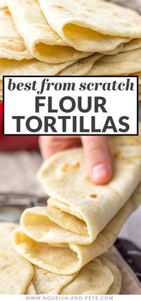 Impress everyone with these soft, delicious homemade flour tortillas! The recipe is easy to follow and the tortillas can be used in so many Mexican and Tex-Mex meals, the sky's the limit. Step by step photos show you exactly what to do.