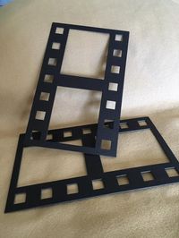 Black DIY Film Strip XL Frames-Blank Chipboard Filmstrip image 4