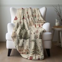 Browse all of our blankets here:  https://www.etsy.com/shop/ImaginingEden?ref=seller-platform-mcnav§ion_id=44980282 Elevate your holiday decor with our lightweight fleece, enchanting Nostalgic Christmas Village Throw Blanket. This festive and nostalgic blanket is designed to bring the magic of a charming winter village right into your home. Product Details: 🎄 Retro Elegance: Our blanket features a heartwarming Nostalgic Christmas village design, complete with quaint cottages, twinkling streetli