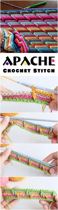 Apache Tears Stitch Crochet Tutorial - Yarn & Hooks