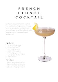 French blonde cocktail