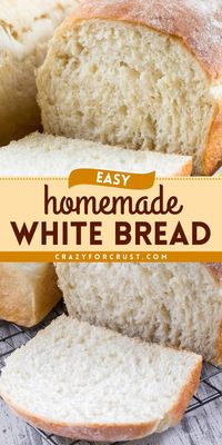 This easy breakfast recipe lets you have two loaves of the perfect sandwich bread! It's also a must on your brunch menu ideas. Once you try this Easy Homemade White Bread, you won't ever go back to store-bought!