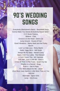 90's Wedding Songs via @CreatExcitement