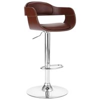 Tabouret de bar Marron Similicuir vidaXL | Leroy Merlin