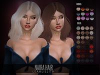 Sims 4 CC's - The Best: LeahLillith Naira Hair