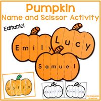 This is a great name activity to do with your preschoolers in the fall or during your pumpkin theme to help them with name recognition.To add your students' names to the pumpkins you will need to download the free version of Adobe Reader. Then just type the letters into the grey boxes. You can also ...