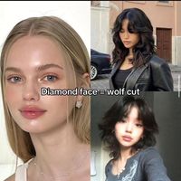 haircut, face shapes, oval face, round face, diamond face, heart face, square face, wispy bangs, wolf cut, long layers, hush cut, long hair, hair for every face shape